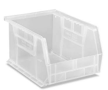 Clear Plastic Storage Bin 5 x 6 x 9-1/2 inch Case of 12 R275
