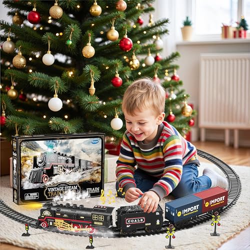 Electric Train Toy with Lights and Sound B741046