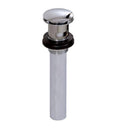 Round Press Pop-Up Drain with Overflow J746900