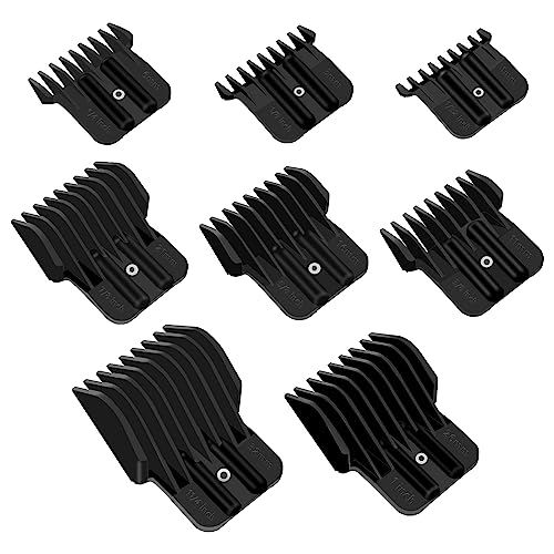 4 Pack Clipper Guards, 1/16", 1/8", 1/4", 3/8", Black E7831