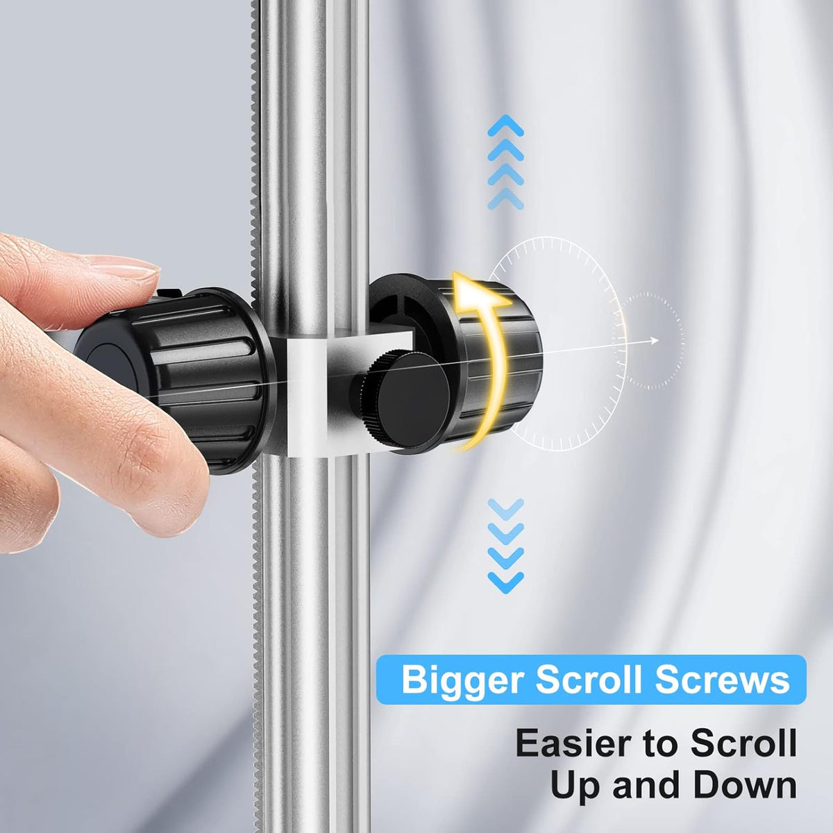 Microscope Base Stand Universal Holder Desktop Support Bracket for Max 1.4 Diameter USB LCD Digital Microscope Magnifier Camera, Aluminum Alloy Z96048