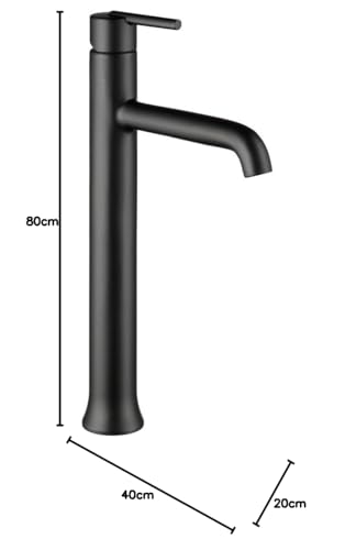 Matte Black 1 Hole Bathroom Faucet C551