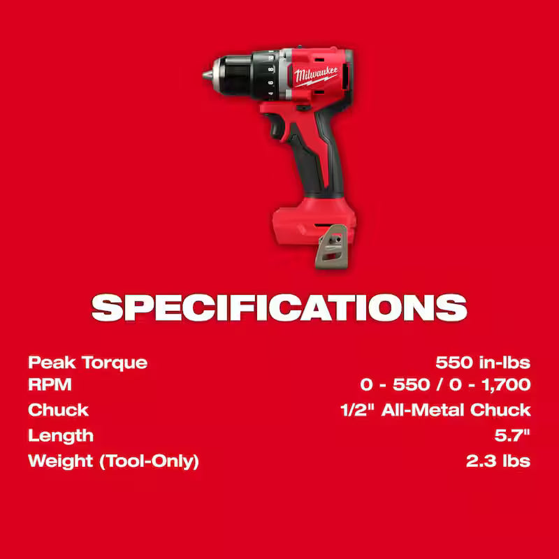 18V Brushless Cordless 1/2 in. Compact Drill/Driver I46411