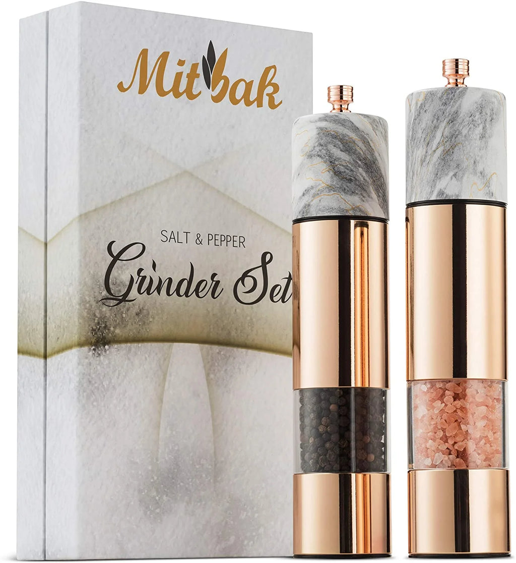 Salt and Pepper Grinder Set with Ceramic Mechanism D801