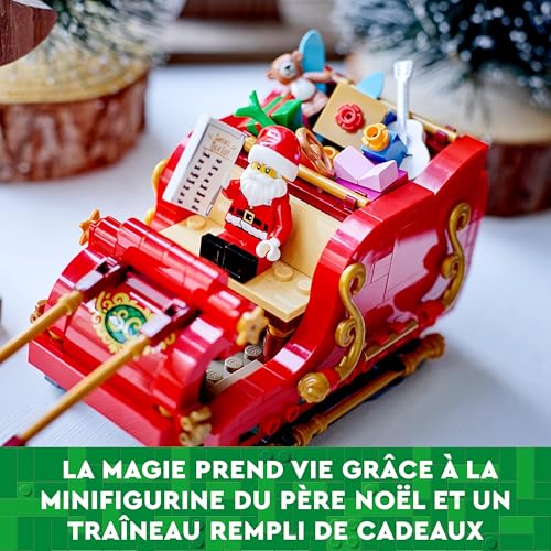 LEGO Santa's Sleigh Building Toy Set with Santa Claus Figurine & Reindeer S817