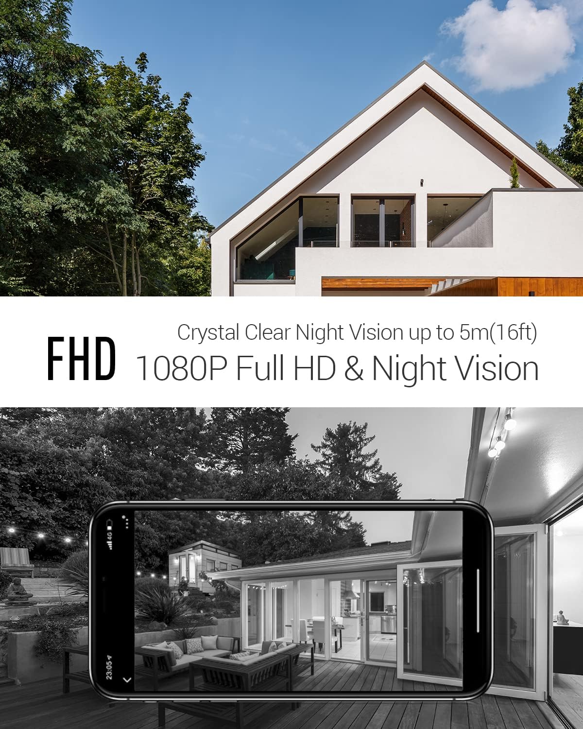 1080P Wired Video Doorbell Camera with AI-Human Detection U366972