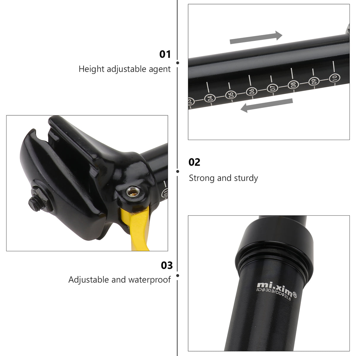 Bike Seatpost Suspension Aluminum Cycling Post L691428