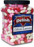 Red Pink & White Jordan Almonds Mix, 3.5 LBS Jumbo Container B433591