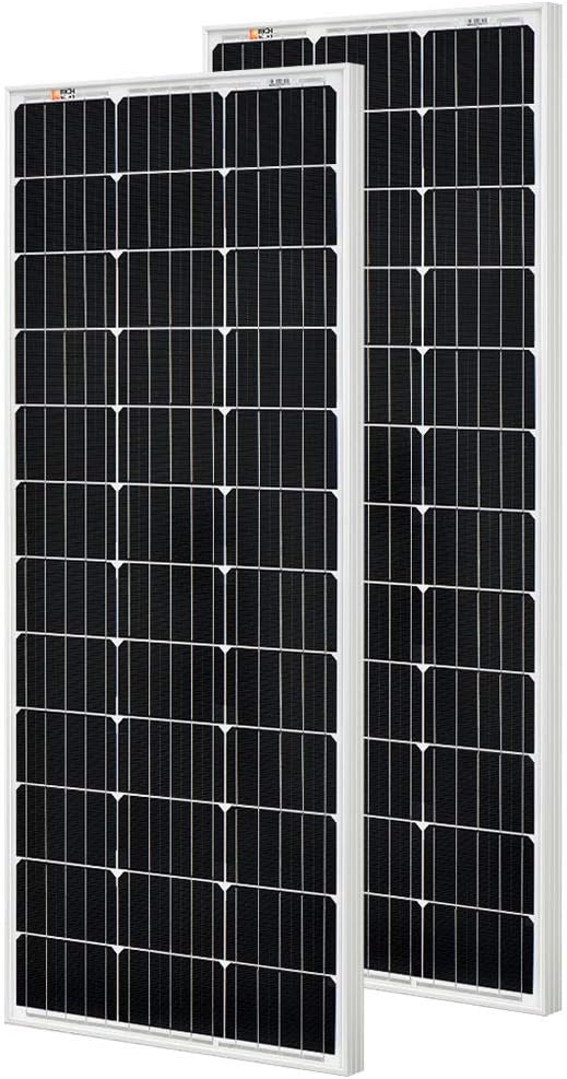 200 Watt 12 Volt Monocrystalline Solar Panel 2 Pack I23252