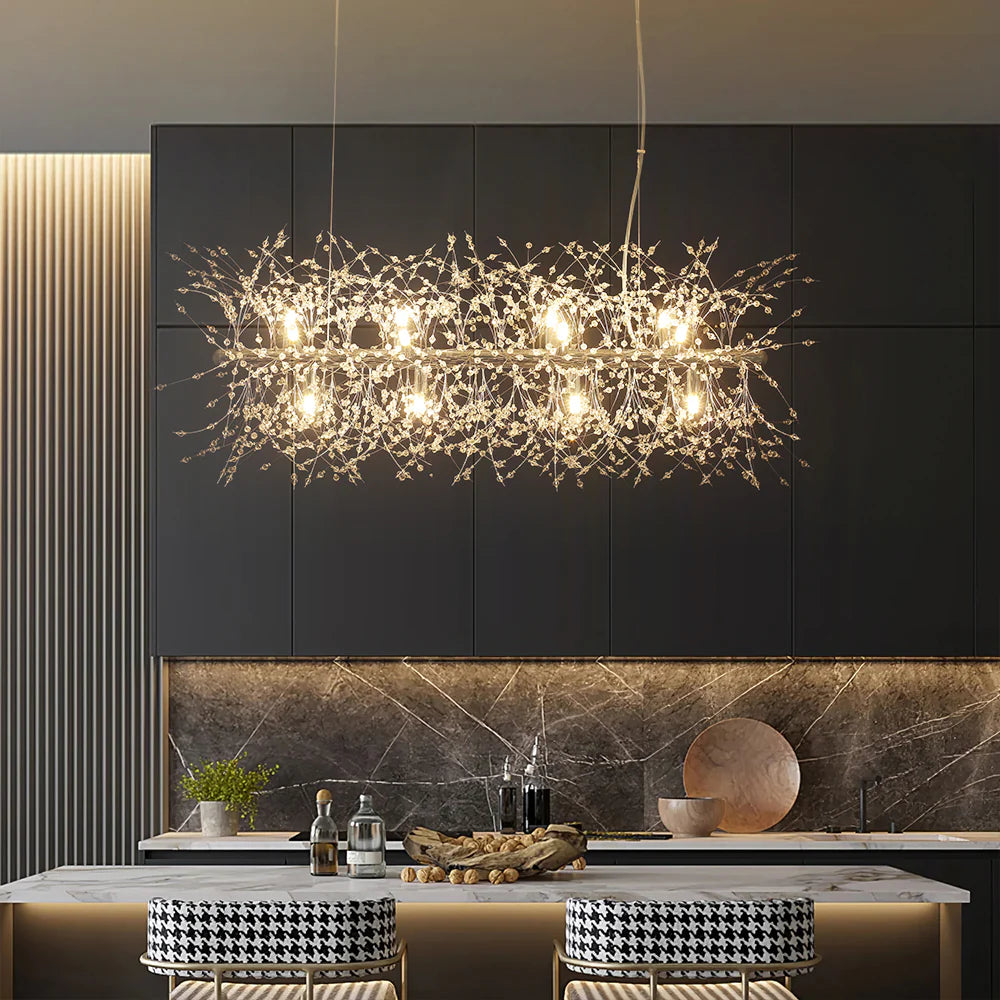 12-Light Dimmable Contemporary Sputnik Chandelier O8860