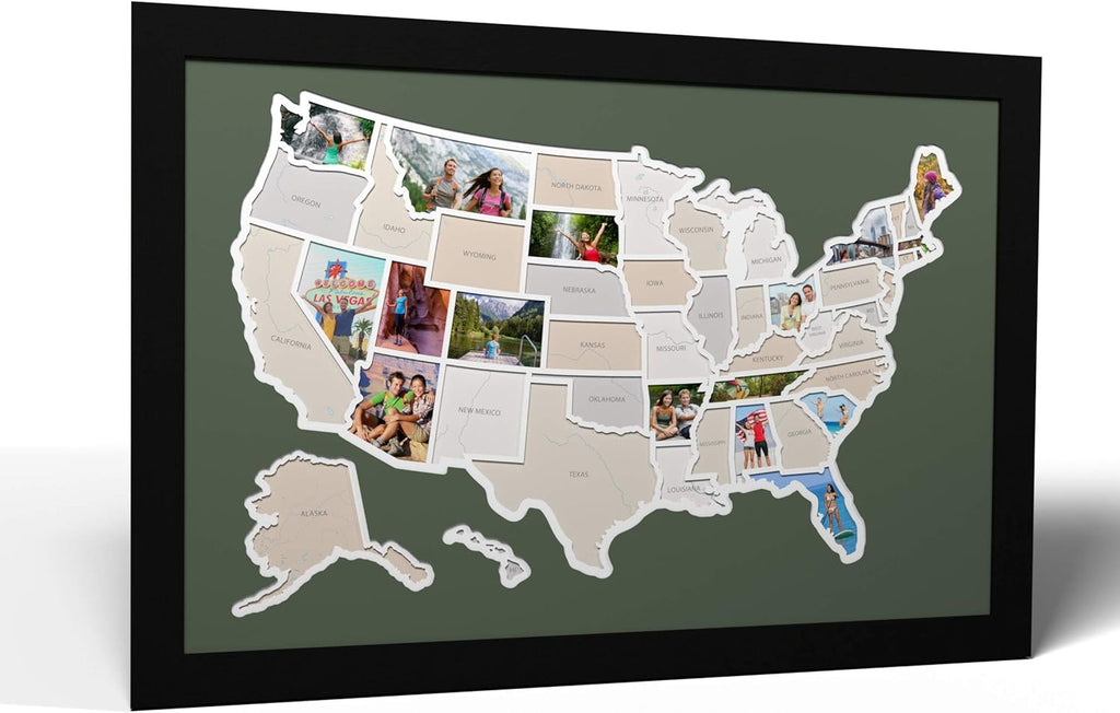 50 States USA Photo Map U130