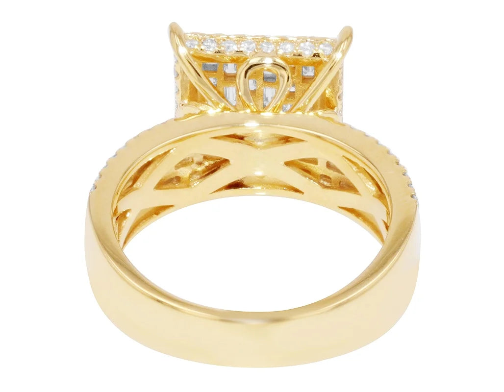 1.3CT Baguette Diamond Ring 10k Gold U412010