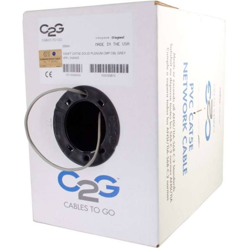 1000ft Cat5e Bulk Unshielded Network Cable M680