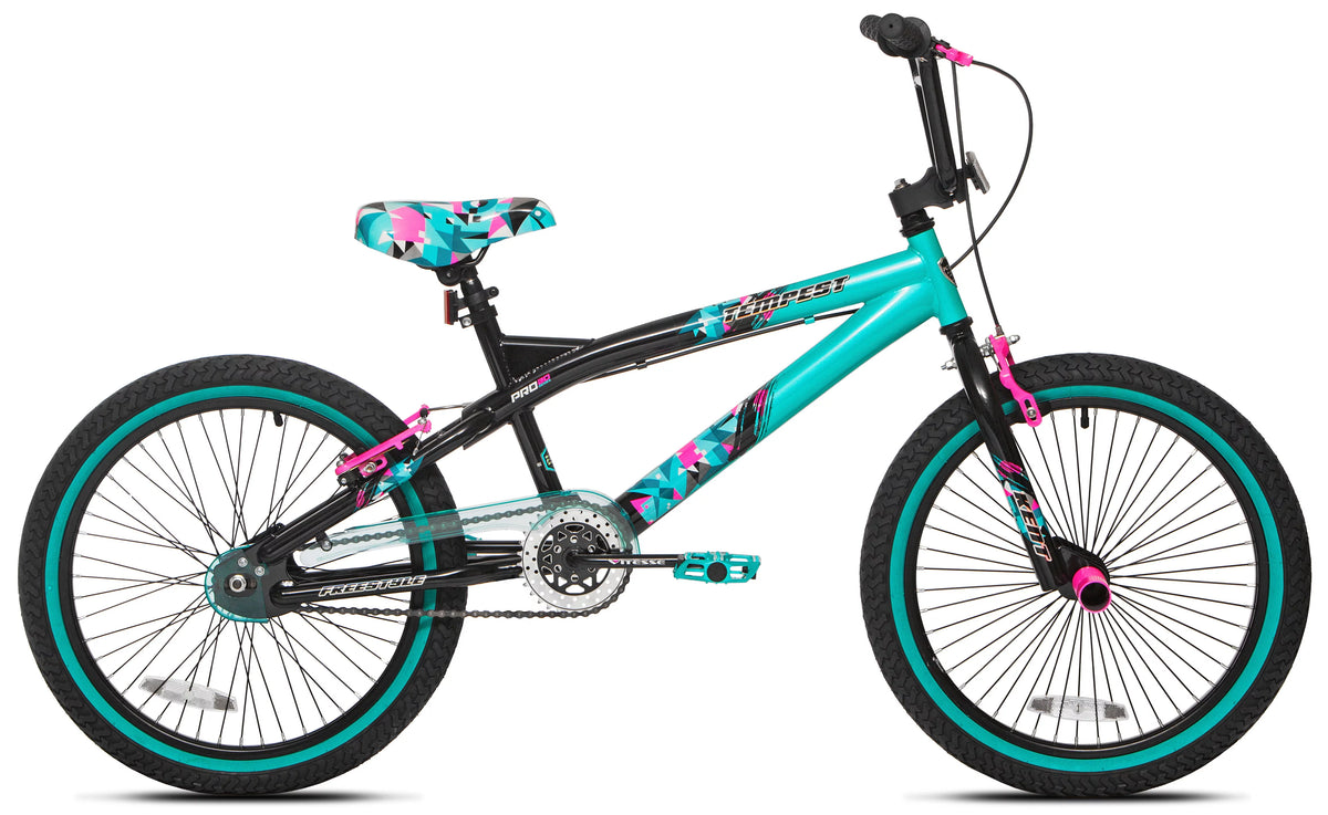 20 Girl's Black Aqua Bicycles E701560