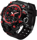 Men's Analog Sports Watch LED Military Digital Watch Electronic Stopwatch Large Dual Dial Time Outdoor Army Wrist Watch Tactical G1926