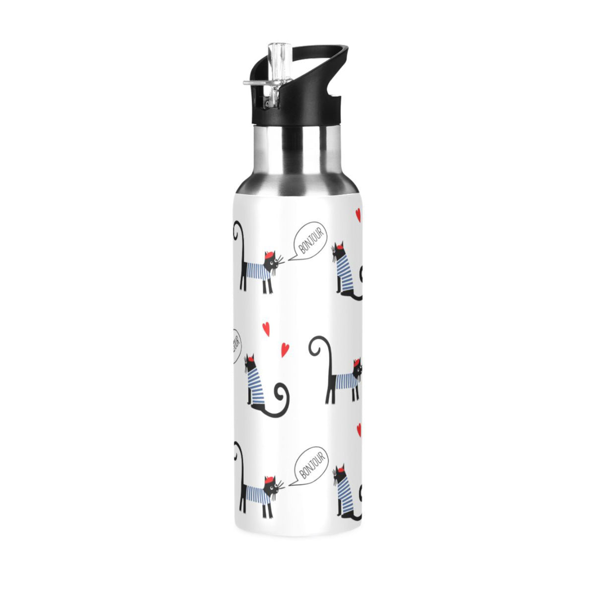 Stainless Steel Insulated Water Bottle with Straw Lid A776