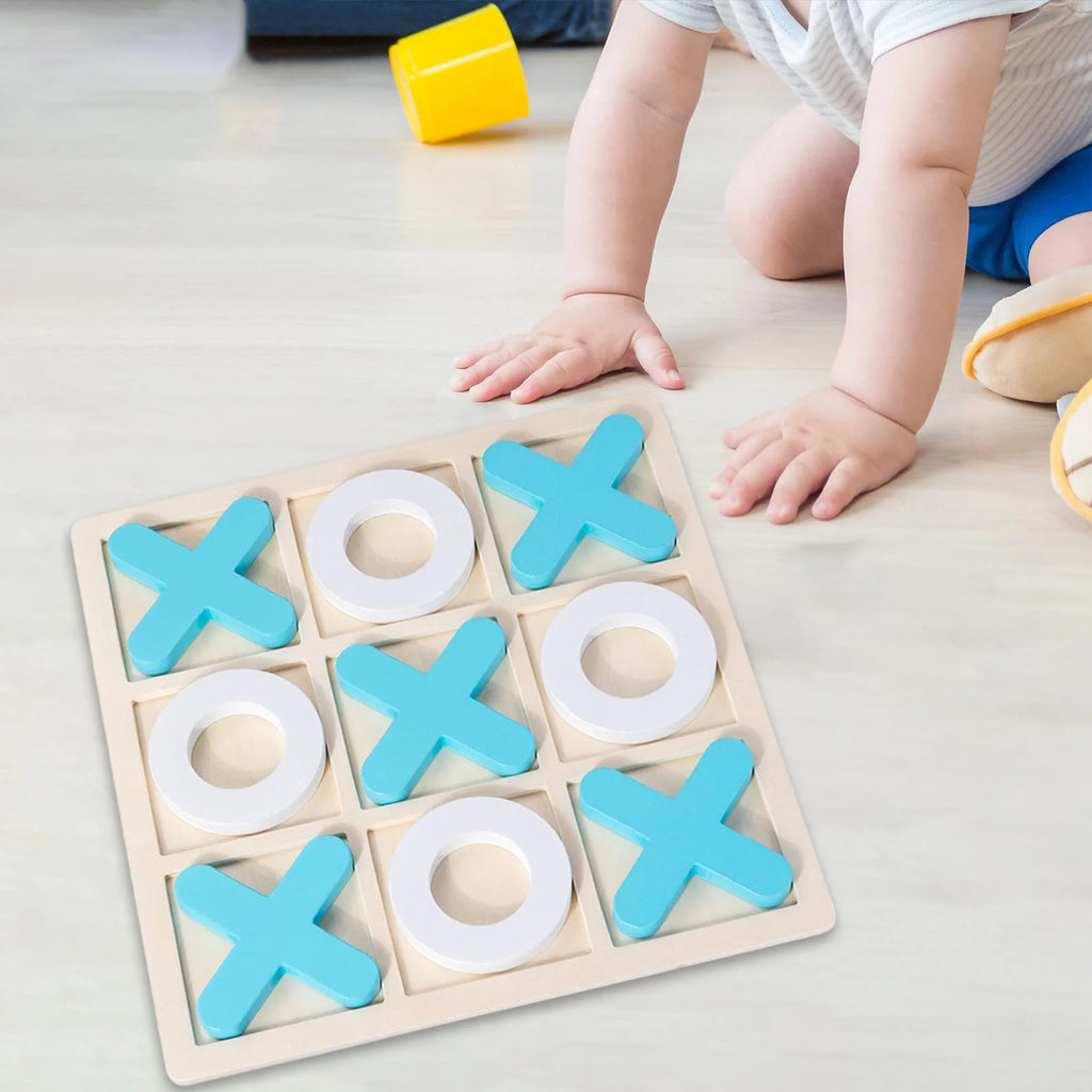 Wooden Tic Tac Toe Game 30x30x1.5cm S672