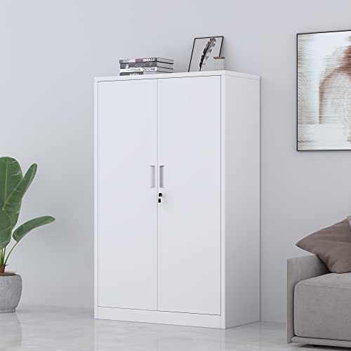 Black 3 Shelf Locking Metal Storage Cabinet F23295