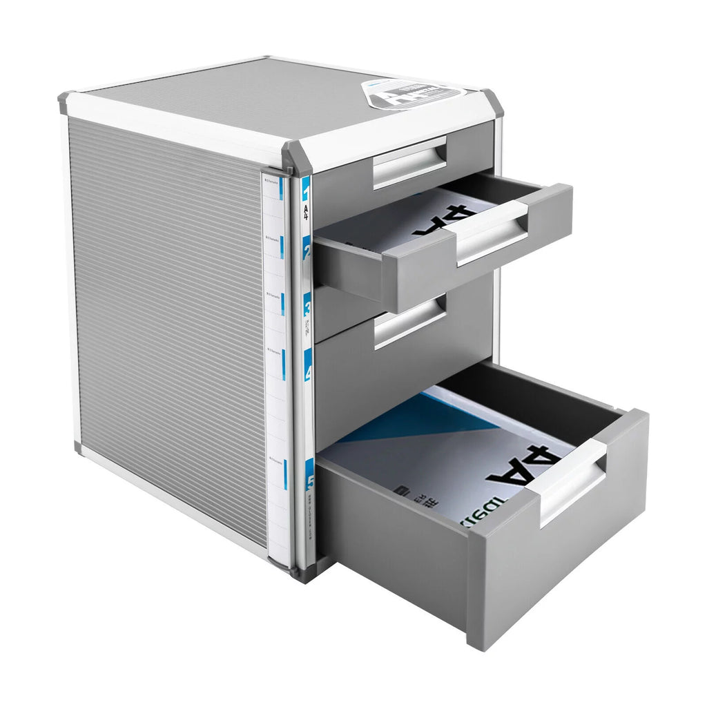 5 Drawer Aluminum Desktop Drawer Organizer X7712