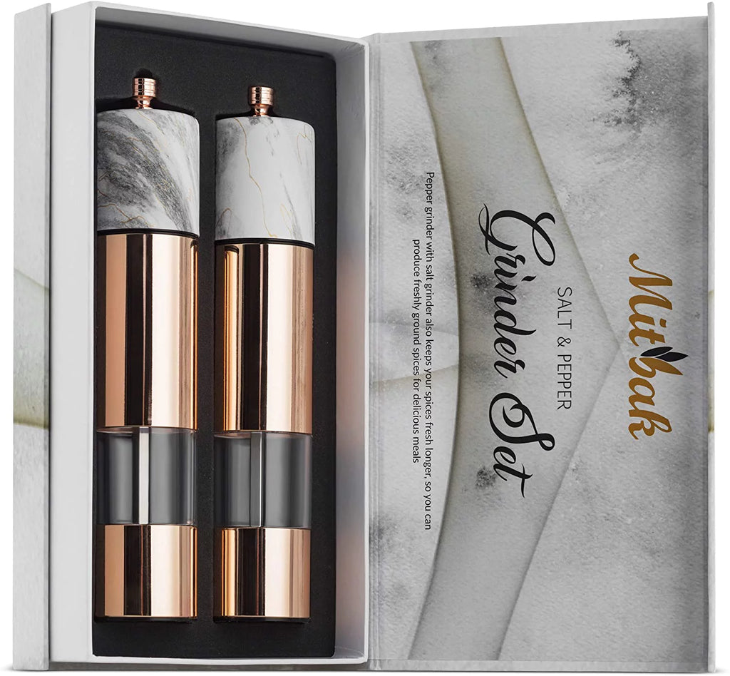 Salt and Pepper Grinder Set with Ceramic Mechanism D801