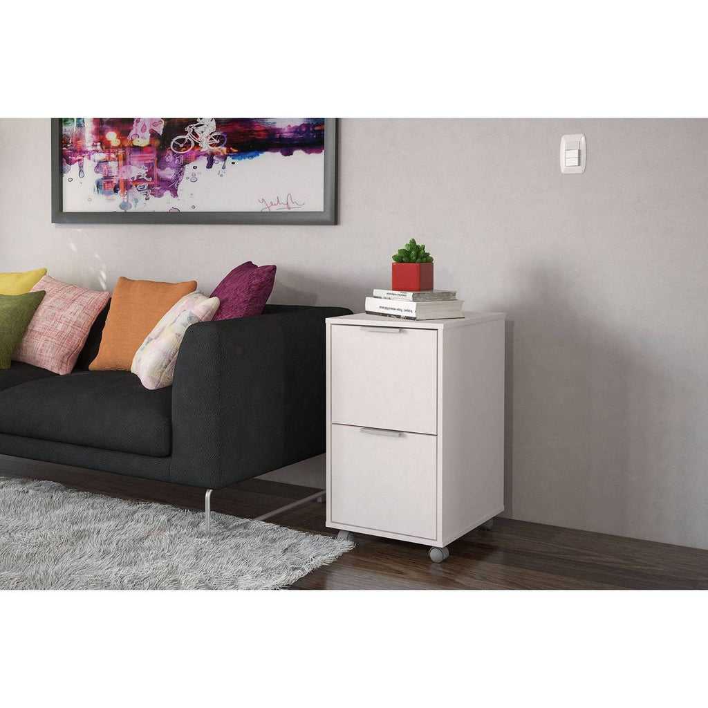 White 2 Drawer File Cabinet G402306