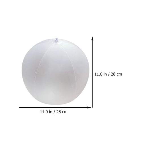 10 Pcs Kids LED Inflatable Ball Game White Pvc P51707