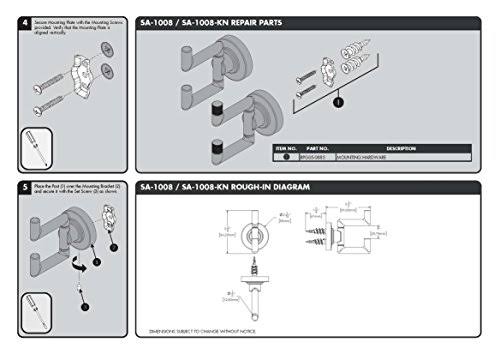 Brushed Nickel Double Robe Hook E995170