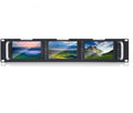 Triple 5 Inch 2RU 800×480 Broadcast LCD Rack Mount Monitor with 3G-SDI, HDMI, AV Input and Output B509