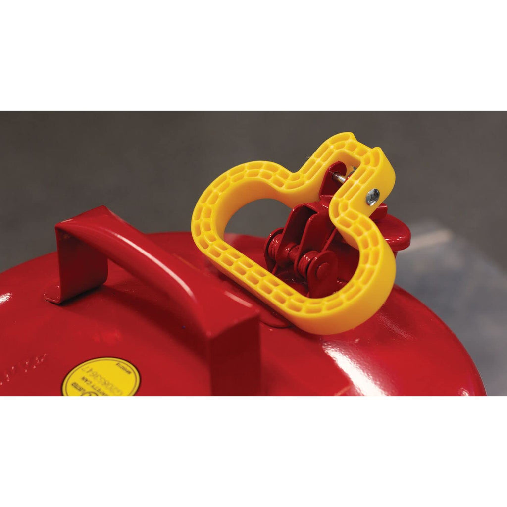 Red Galvanized Steel Type I Gasoline Safety Can with Funnel, 5 gallon Capacity, Pack of 2 W39806