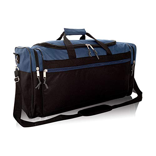 Gray and Black 25" Extra Large Travel Duffle Bag Z24366