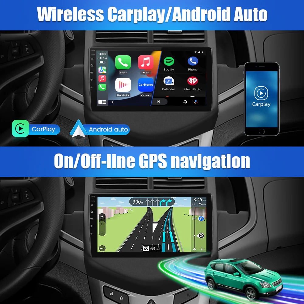 9 inch Touch Screen Car Radio Stereo with Apple Carplay Android Auto C732