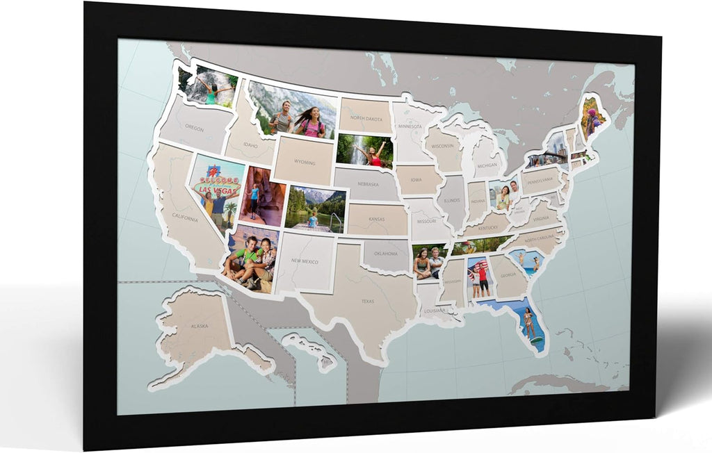 50 States USA Photo Map U130