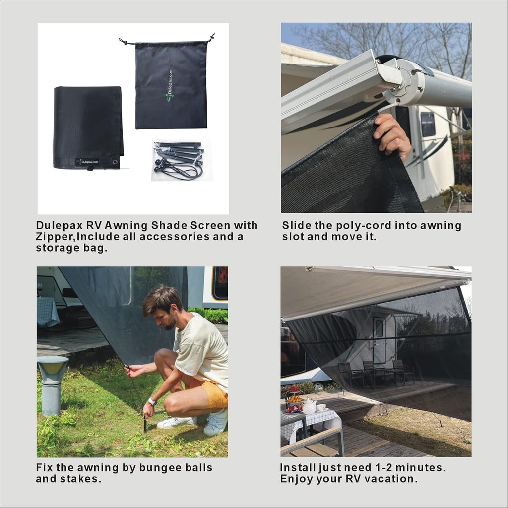 RV Awning Side Shade 9'X7' C61882