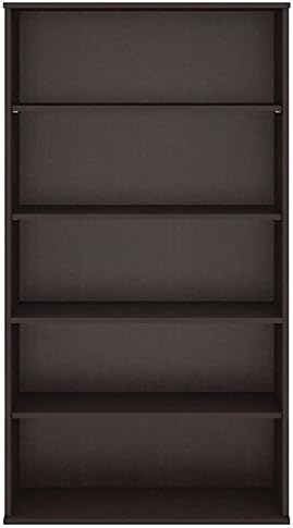 5 Shelf Bookcase in Mocha Cherry Y62058