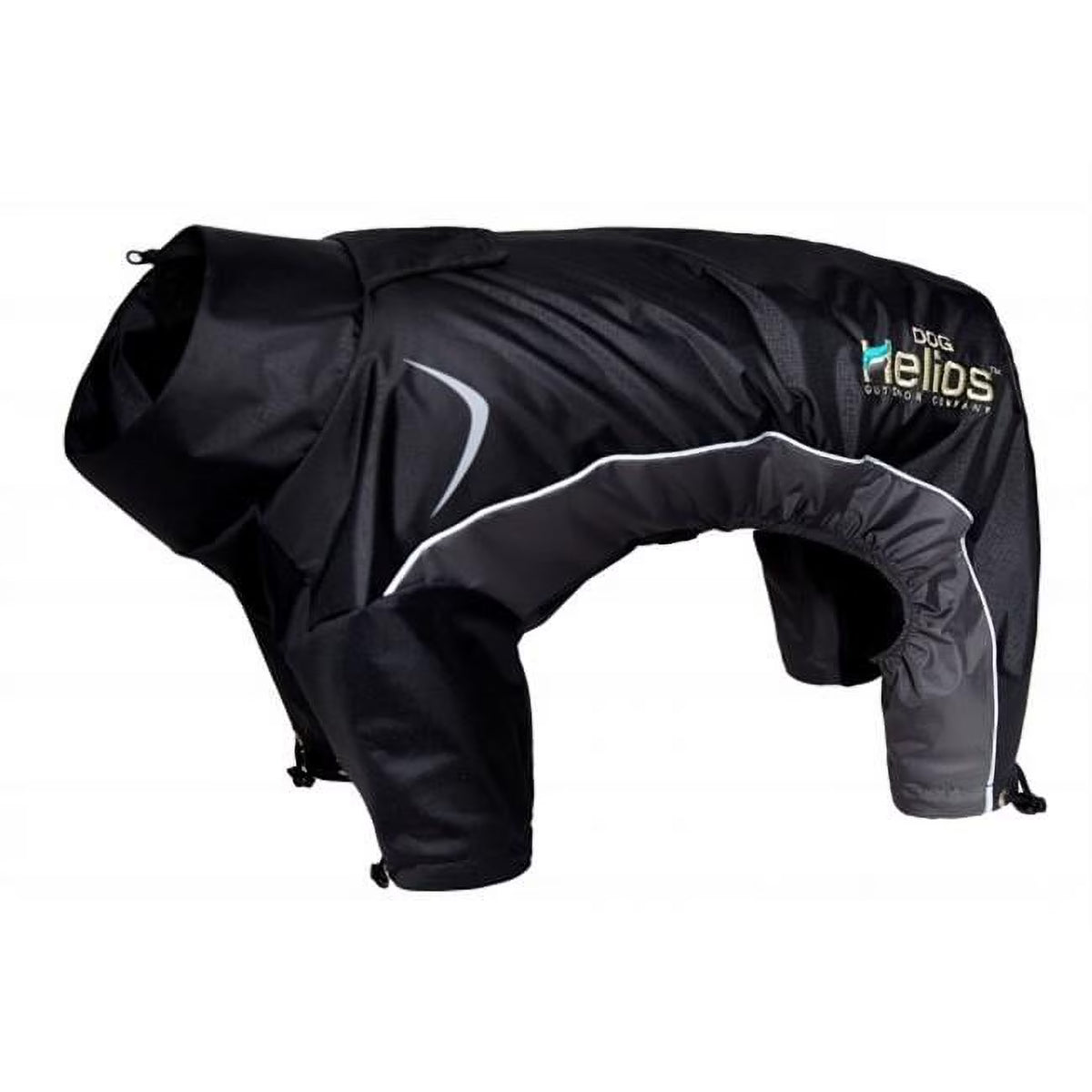 Black 3M Reflective Adjustable Dog Jacket C23808