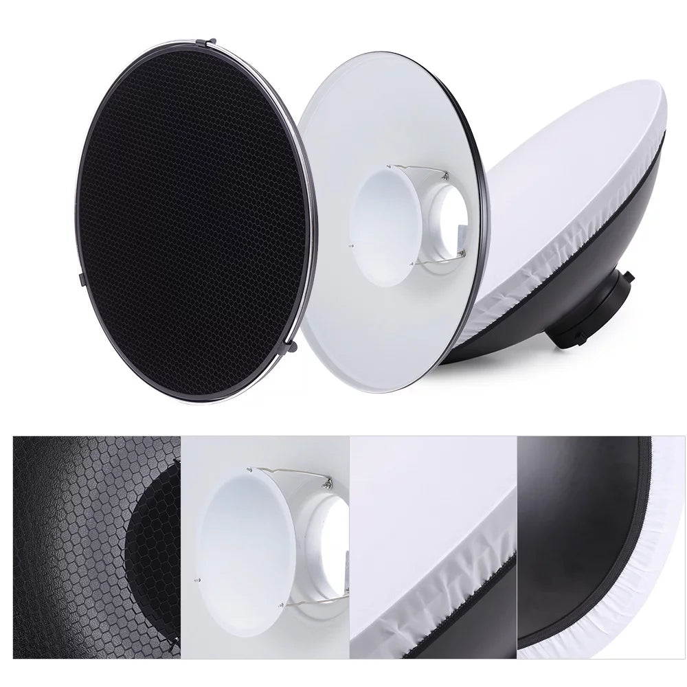 41cm Speedlite Strobe Lighting Diffuser Beauty Dish Lampshade Bowens Mount X3678