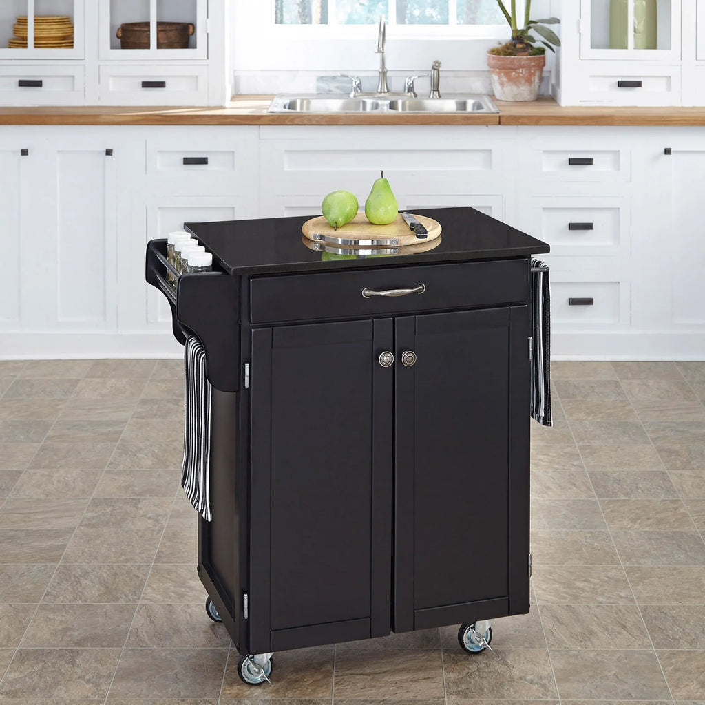 Off White Wood Kitchen Cart W921400