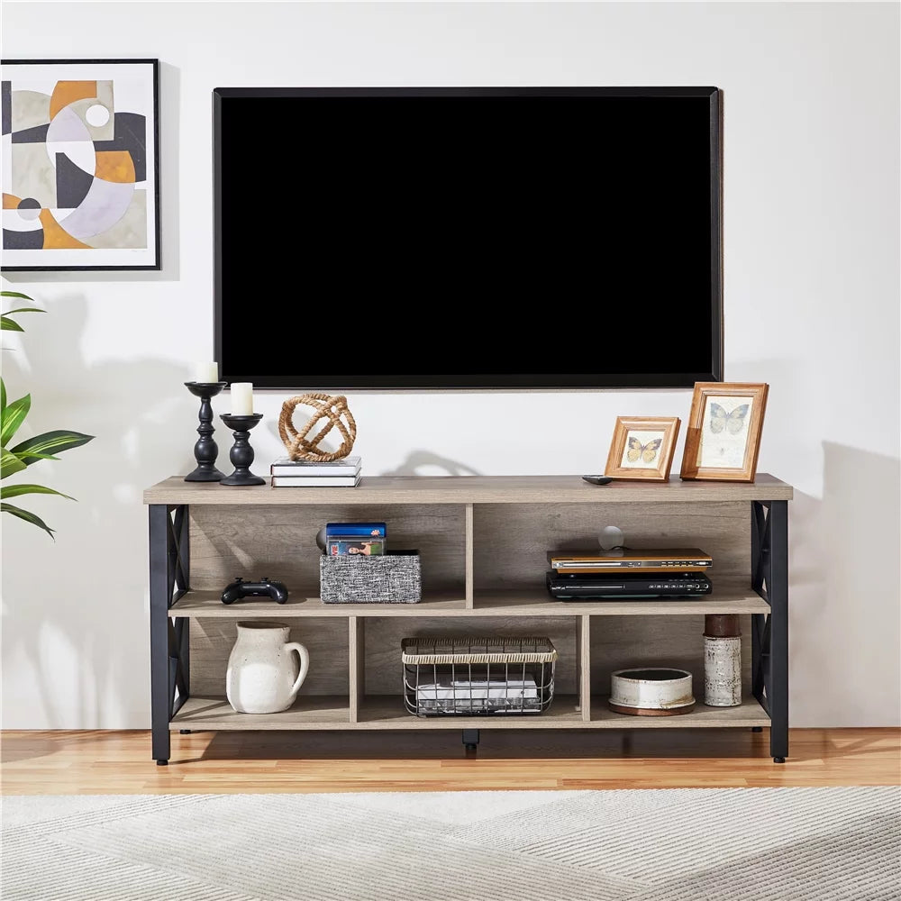 Gray TV Stand with Storage Q54866