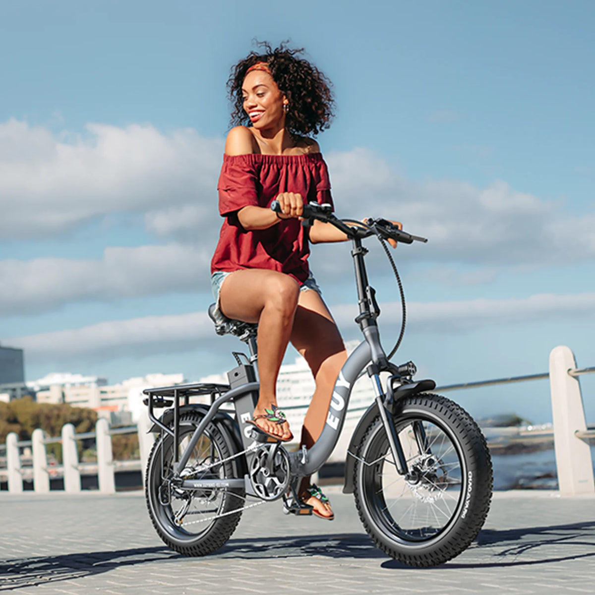 Electric Bike 750W Motor 20 Fat Tire 48V 15Ah Battery K44554