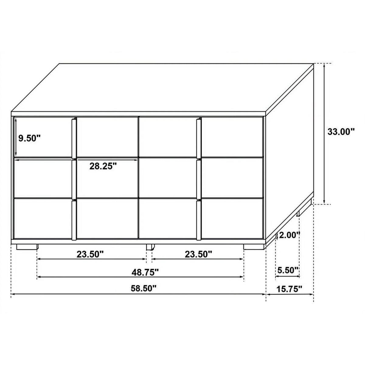 5 Piece Contemporary Wood Eastern King Bedroom Set V82078