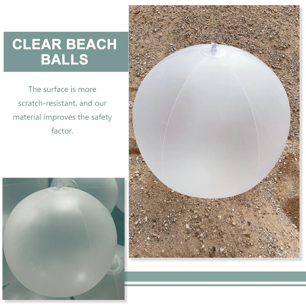 10 Pcs Kids LED Inflatable Ball Game White Pvc P51707