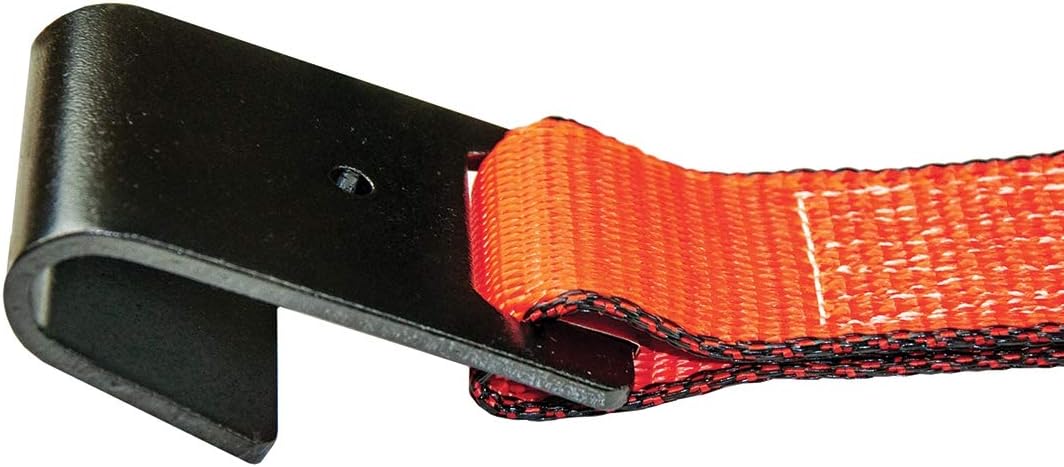 Ratchet Strap with Flat Hooks, 2 Inch x 30 Foot, 2 Pack, 3,300 Pound Safe Working Load D96584