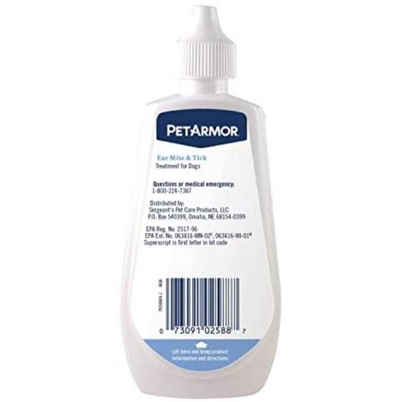 Ear Mite & Tick Treatment for Dogs W5263