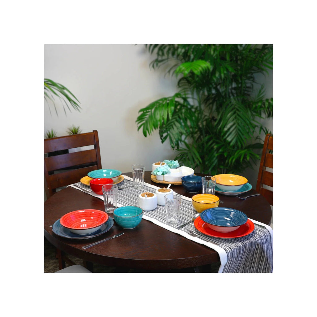 28pc Stoneware Speckle Dinnerware Set R46623