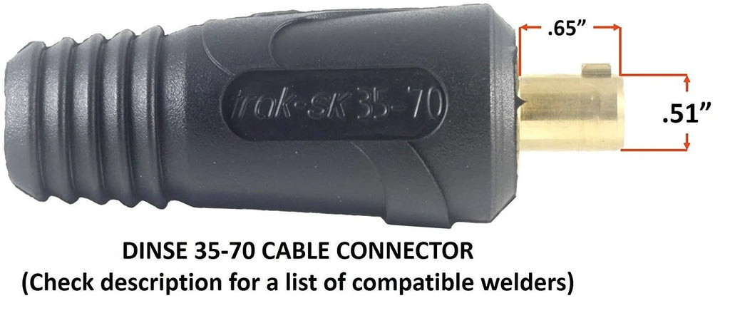 200 Amp Welding Leads Assembly Set #2 AWG Cable 15 Feet A64890