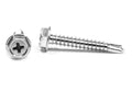#10-16 x 1/2 Self Drilling Screw Phillips Hex Washer Head Zinc Plated V10673