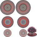 6 Pcs Absorbent Non Slip Round Plant Pot Mat X932571