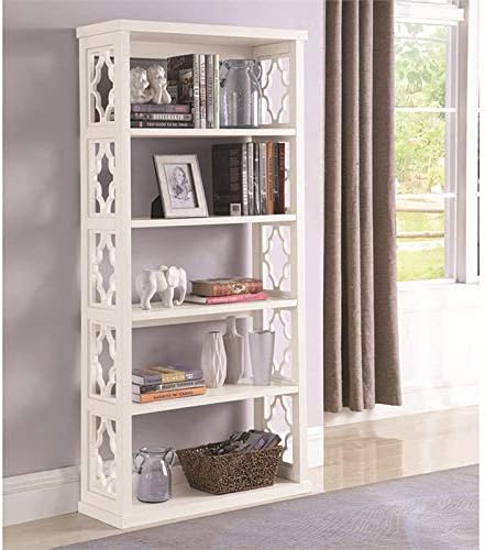 White 5 Shelf Bookcase M8950