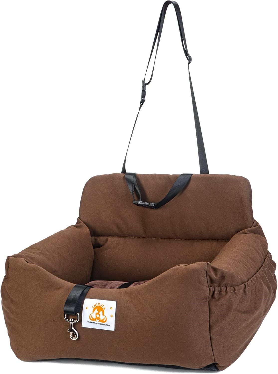Dog Car Seat with Storage Pocket and Safety Leash S897