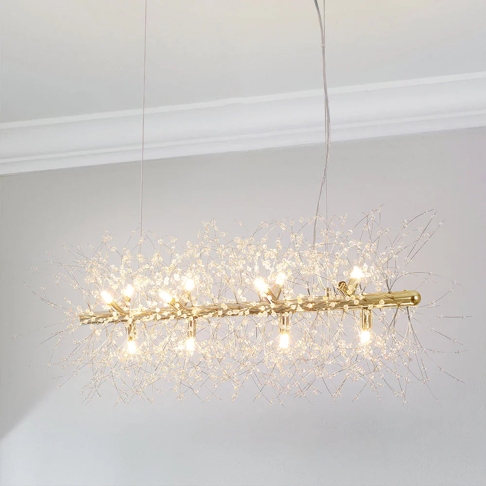 12-Light Dimmable Contemporary Sputnik Chandelier O8860